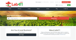 Desktop Screenshot of leb411.com