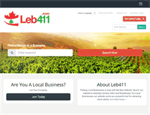 Tablet Screenshot of leb411.com